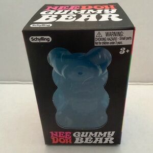NeeDoh Blue Gummy Bear Stress Toy NEW